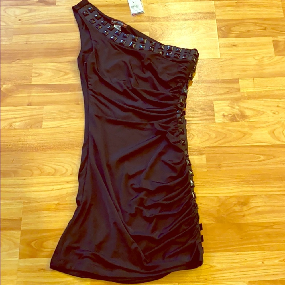 Black mini dress